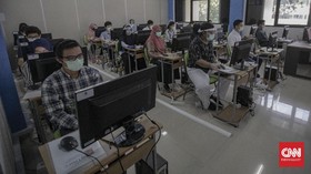 FOTO: UTBK Tahap Pertama di Tengah Pandemi