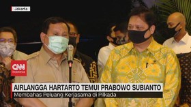 VIDEO: Airlangga Temui Prabowo Bahas Kerjasama di Pilkada
