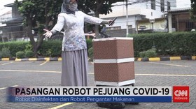 VIDEO: Pasangan Robot Pejuang Covid-19 Pembantu Tenaga Medis