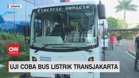 VIDEO: Uji Coba Bus Listrik Transjakarta