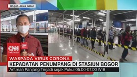 VIDEO: Kepadatan Penumpang di Stasiun Bogor