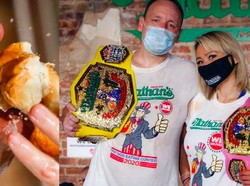Menang Lagi! Jawara Makan Ini Habiskan 75 Hot Dog dalam 10 Menit
