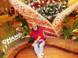 Cantiknya Taman Mungil Bandara Changi Singapura