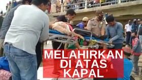 VIDEO: Melahirkan di Atas Kapal Cepat