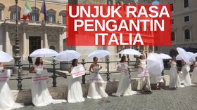 VIDEO: Belasan Calon Pengantin Demo