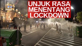 VIDEO: Unjuk Rasa Menentang Lockdown Berujung Anarkis
