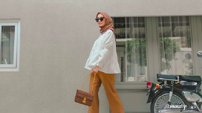 Cocok Buat Kamu yang Kalem, Ini Inspirasi Style Hijab Earthy Tone ala Mega Iskanti