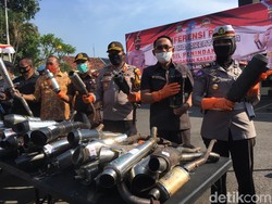 Ratusan Motor Sport Disita Gegara Pakai Knalpot Brong Saat Balap Liar