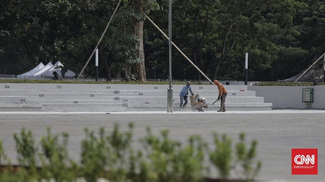 FOTO: Solek Wajah Monas Hasil Revitalisasi Rp50 Miliar