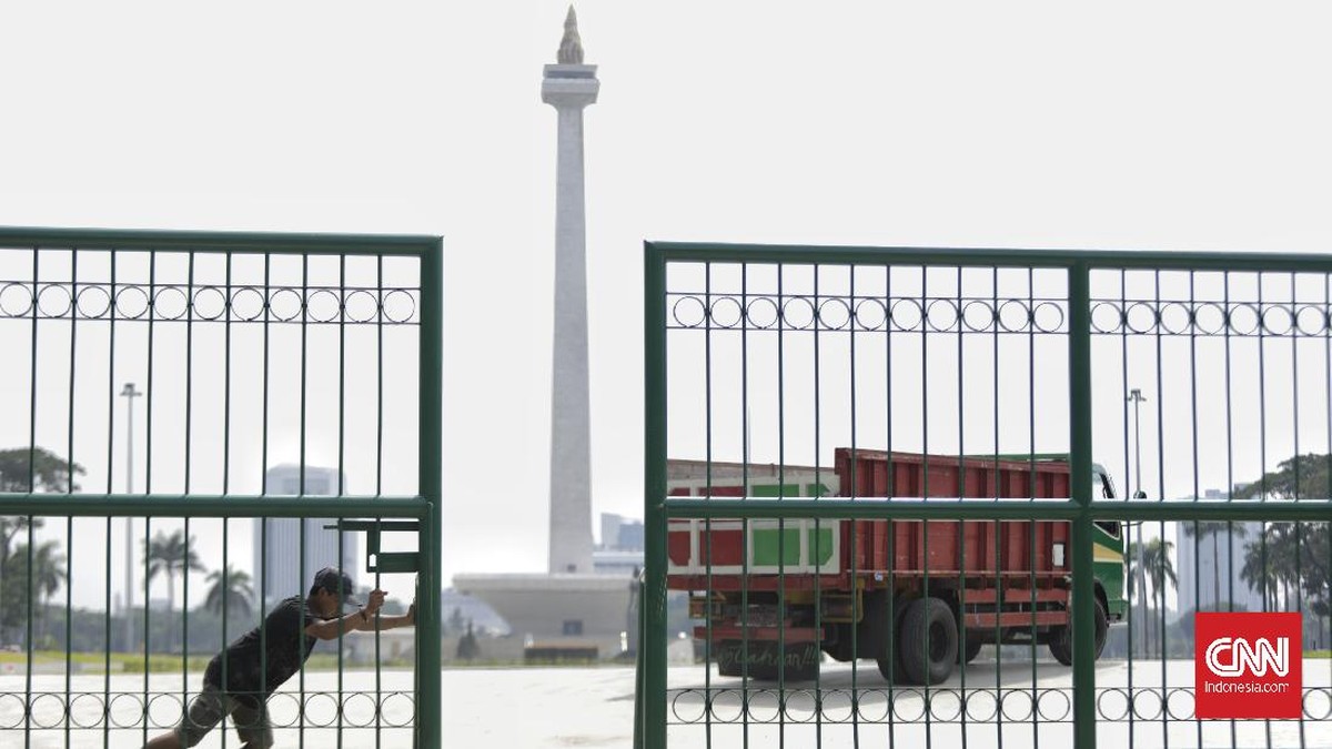 FOTO: Solek Wajah Monas Hasil Revitalisasi Rp50 Miliar