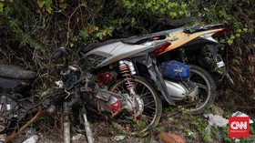 Turis Afrika Tabrak Empat Motor Pelajar di Kuta