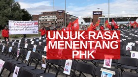 VIDEO: Ribuan Pekerja Unjuk Rasa Menentang PHK