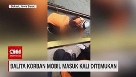 VIDEO: Balita Korban Mobil Masuk Kali Ditemukan
