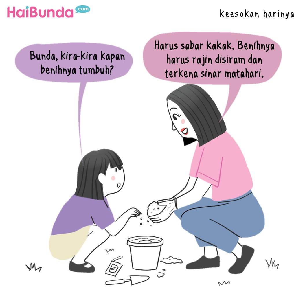 Komik HaiBunda Berkebun di Rumah
