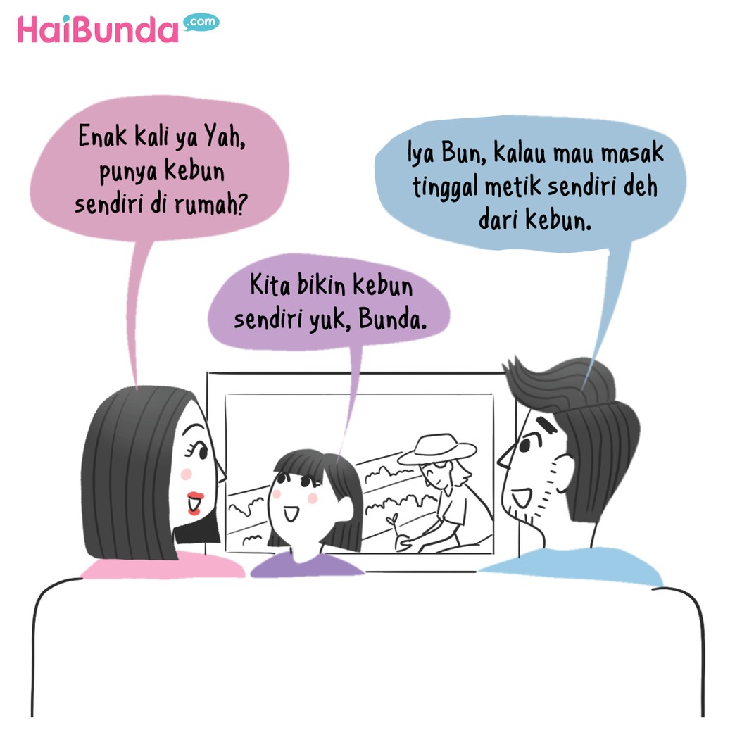 Komik HaiBunda Berkebun di Rumah