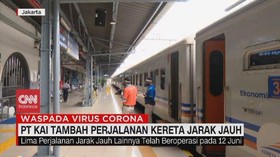VIDEO: PT KAI Tambah Perjalanan Kereta Jarak Jauh