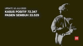 VIDEO: 10 Juli, Positif Covid-19 di Indonesia Capai 72.347