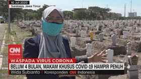 VIDEO: Belum 4 Bulan, Makam Khusus Covid-19 Hampir Penuh