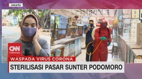 VIDEO: Sterilisasi Pasar Sunter Podomoro