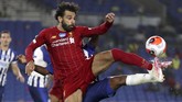 Smashot Edisi 12 Juli 2020 Liverpool's Mohamed Salah attempts to control the ball during the English Premier League soccer match between Brighton and Liverpool at Falmer Stadium in Brighton, England, Wednesday, July 8, 2020. (AP Photo/Catherine Ivill,Pool)
