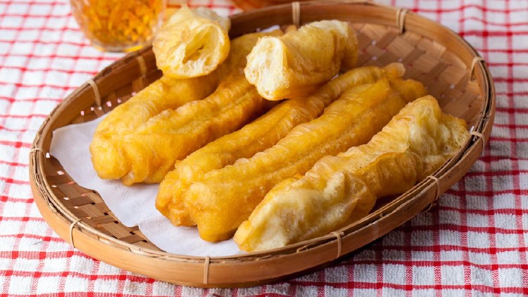 Ilustrasi cakwe Sliced Cakwe Indonesian Traditional Food for breakfast