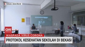 VIDEO: Protokol Kesehatan Sekolah di Bekasi