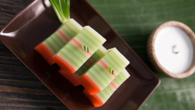 traditional indonesian food. asian culinary kue lapis