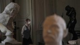 Museum Rodin Dibuka Kembali An employee walks past statues at the Rodin museum in Paris Tuesday, July 7, 2020. The Museum is reopening this morning albeit with a worrying loss of visitors and income caused by the four-months closure. Museum director, Catherine Chevillot, estimates the loss incurred by the crisis to be around 4.4 million euros (4.9 US dollars) and alleviated by the 1.4 million euro sales of bronze editions of Rodin statues. The museum doesn't sell Rodin statue originals but can sell 12 bronze replica editions of each of them, as it has been for 100 years. (AP Photo/Christophe Ena)