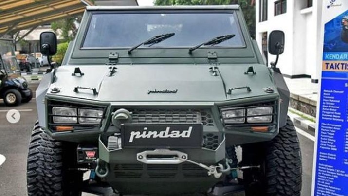Rantis Maung, kendaraan militer buatan PT Pindad. Foto: Pindad Rantis Maung, kendaraan militer buatan PT Pindad. Foto: Pindad