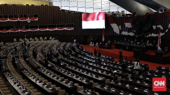 DPR Putuskan RUU PKS Masuk Prolegnas Prioritas 2021 DPR RI menggelar Rapat Paripurna ke-18 Masa Persidangan IV Tahun Sidang 2020. Salah satu agenda yang dibahas tentang pengambilan keputusan perubahan ketiga tentang Pemilihan Gubernur, Bupati, Dan Wali Kota menjadi Undang-Undang (UU). Jakarta (14/7/2020).Sidang paripurna juga di hadiri ketua BPK Agung Firman Sampurna. CNN Indonesia/Andry Novelino