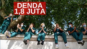 VIDEO: Warga Tak Pakai Masker, Polisi Denda 1,8 Juta