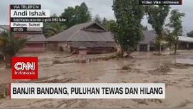 VIDEO: Puluhan Orang Hilang Terseret Banjir di Luwu Utara