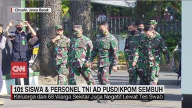 VIDEO: 101 Siswa & Pesonel TNI AD Sembuh dari Covid-19