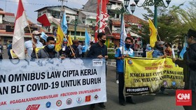 Buruh DIY Desak Sultan Surati DPR Tolak Omnibus Law Ciptaker