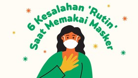 INFOGRAFIS: Kesalahan 'Rutin' saat Pakai Masker