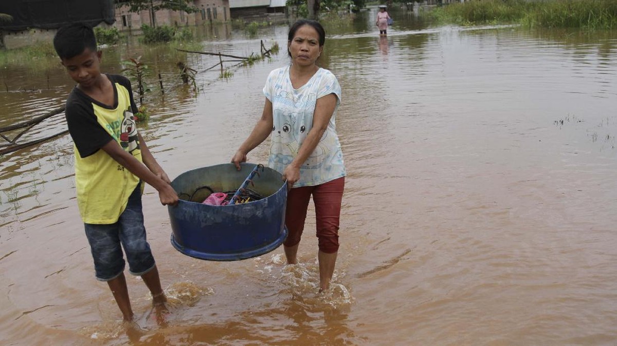 FOTO : Korban Langganan Banjir Konawe Utara
