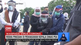 VIDEO: Risma Pingsan di Pemakaman Kepala Dinas P5A