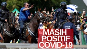 VIDEO: Tes Kedua, Presiden Brasil Masih Positif Corona