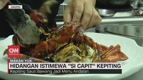VIDEO: Hidangan Istimewa 'Si Capit' Kepiting