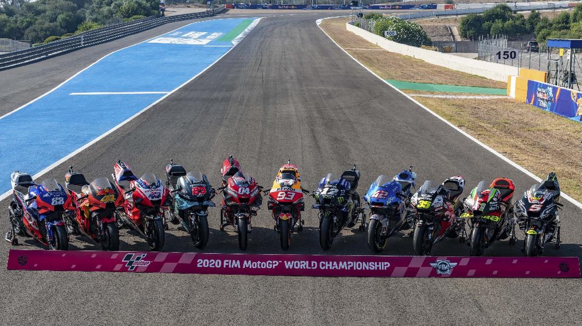 FOTO: 22 Pembalap Siap Tancap Gas di MotoGP Spanyol 2020
