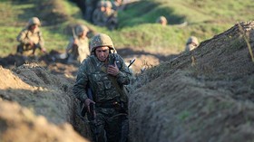 FOTO: Perang Armenia-Azerbaijan di Perbatasan