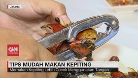 VIDEO: Tips Mudah Makan Kepiting