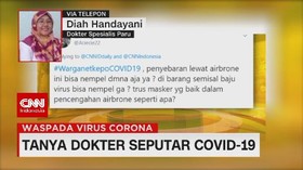 VIDEO: Tanya Dokter Seputar Penyebaran Covid-19 Lewat Udara