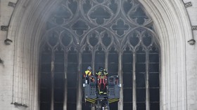 FOTO: Kebakaran Katedral Bersejarah di Nantes Prancis