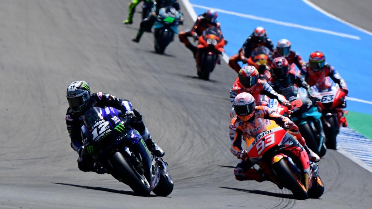 FOTO: Dewi Fortuna Quartararo di MotoGP Spanyol 2020