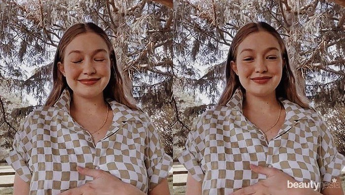 Posisi tangan yang memegang perut, sepertinya Gigi Hadid tidak sabar untuk menantikan kelahiran anak pertamanya dengan Zayn Malik. Semoga lancar sampai persalinan ya (Foto: instagram.com/gentebienjalisco/)