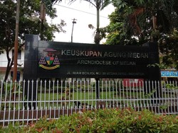 Uskup Agung Positif COVID-19, Begini Suasana Kantor Keuskupan Medan