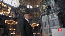 VIDEO: Presiden Erdogan Sidak Hagia Sophia