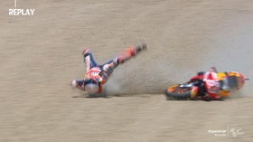 VIDEO: Detik-detik Marquez Kecelakaan di MotoGP Spanyol