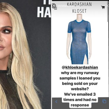Duh! Khloe Kardashian Kepergok Jual Baju Pinjaman Desainer